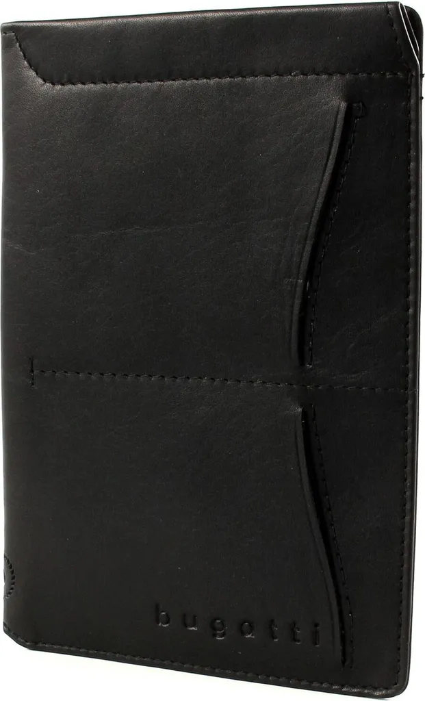bugatti Primo RFID Portafoglio Passaporto in Pelle Nera | Shop Online