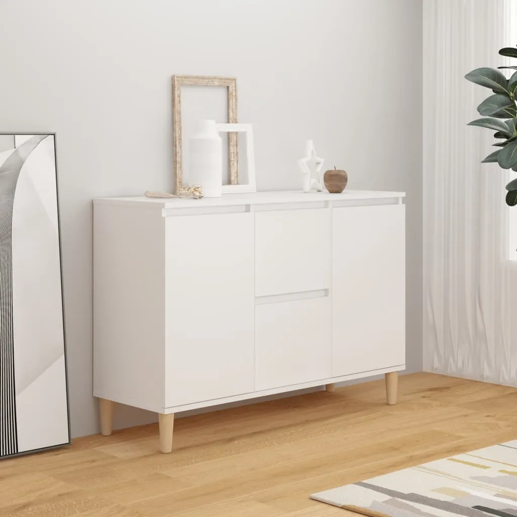 vidaXL Credenza Bianca 103,5x35x70 cm - Mobile Salotto Legno Multistrato
