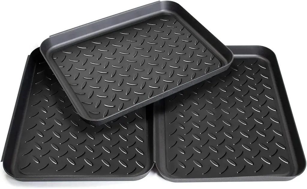 Fini les Sols Sales avec cet Ensemble de 3 Tapis et Bac Anti-Boue Pro