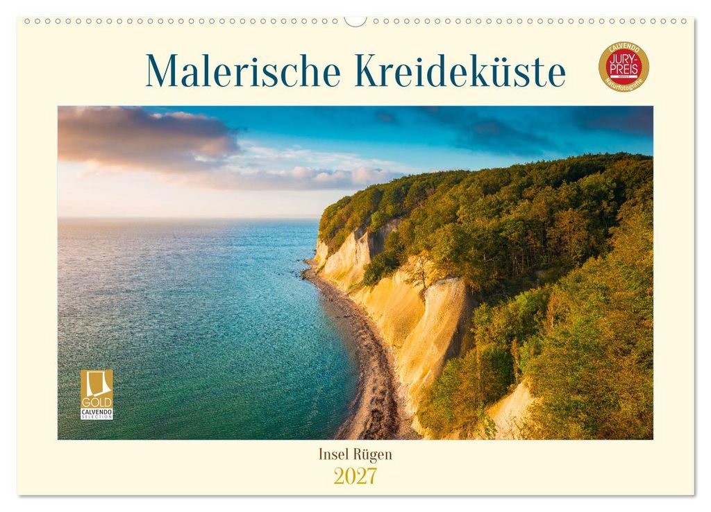 Insel Rügen - Malerische Kreideküste (Wandkalender 2027 DIN A2 quer), CALVENDO Monatskalender