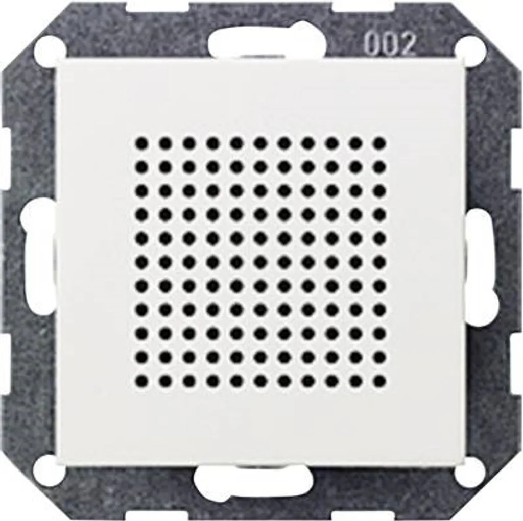 Radio murale encastrable Gira System 55 blanc mat avec haut-parleur