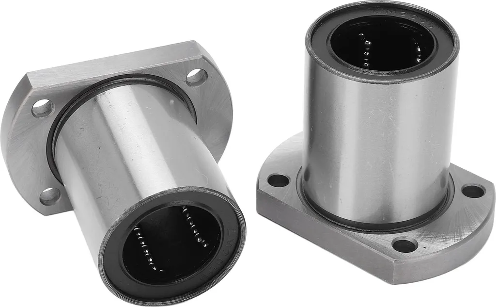 Lot de 2 Roulements Linéaires à Bride CNC - Modèle LMF8UU Haute Précision