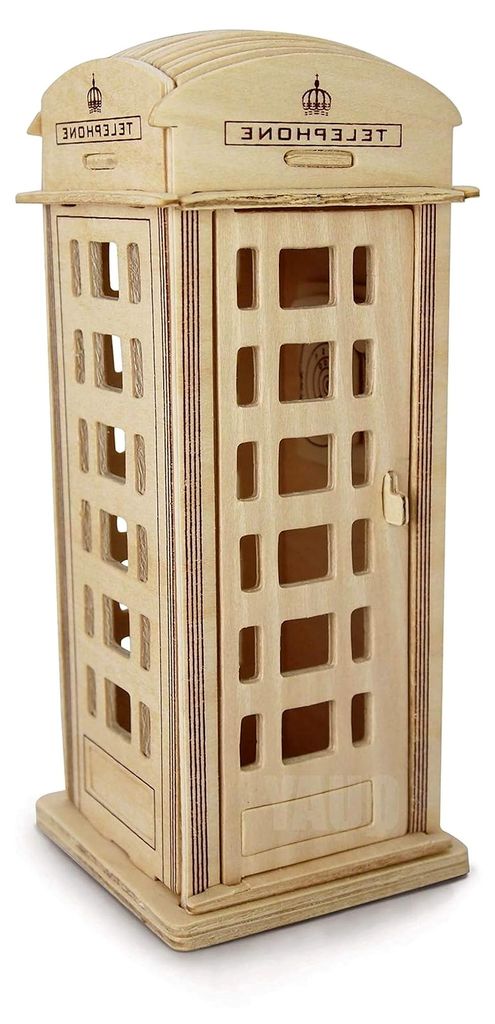 Holzbausatz Telefonzelle