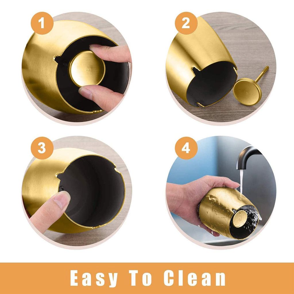 Aschenbecher Mit Deckel Edelstahl - Geruchshemmend & Tragbar Für Auto & Zuhause