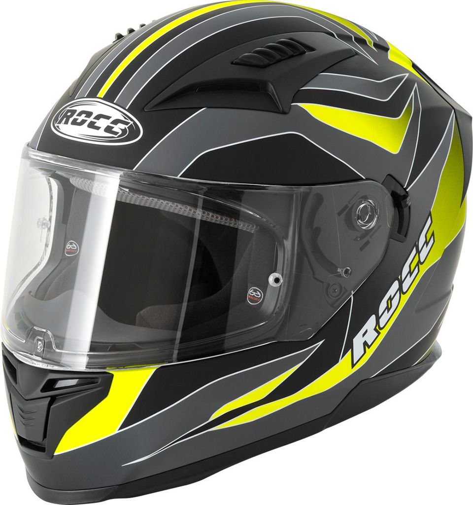 Rocc 333 Dekor Helm Farbe: Grau/Gelb, Grösse: M