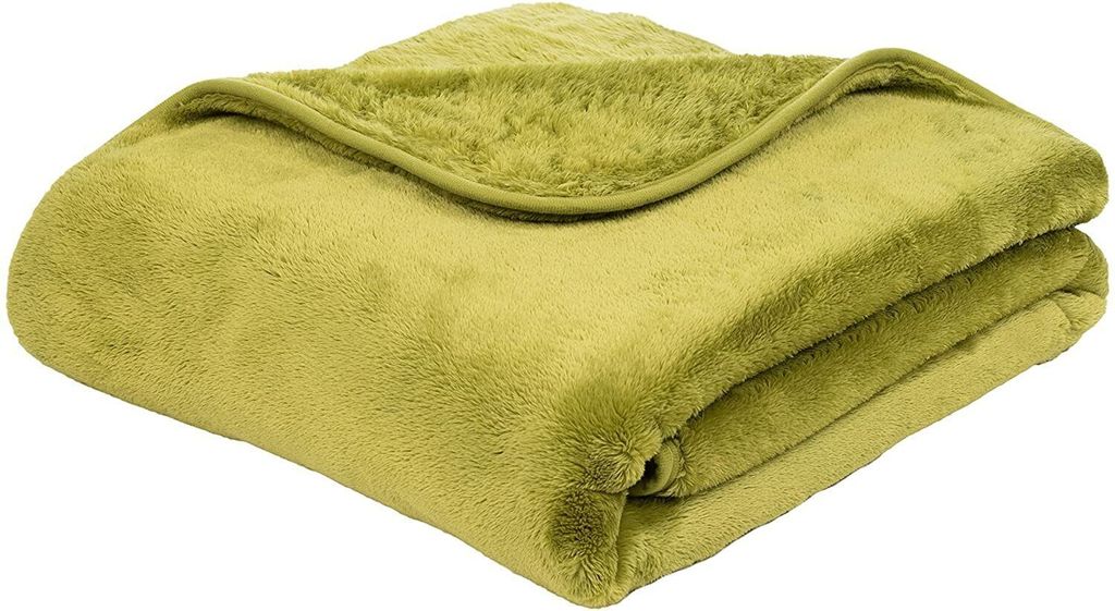 Gözze Kuscheldecke Cashmere-Feeling Premium 220 x 240 cm limonegrün (80)