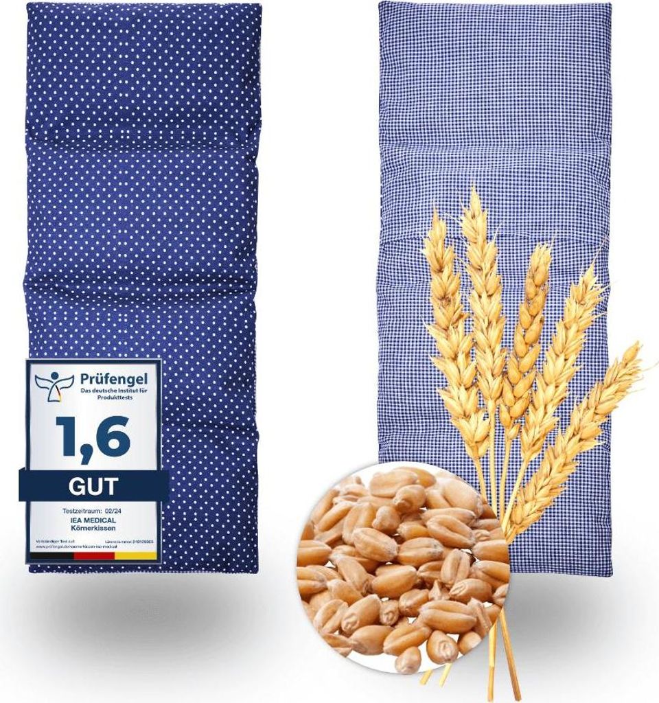 IEA Medical Körnerkissen, natürliches Weizenkörnerkissen, Produktbild 
