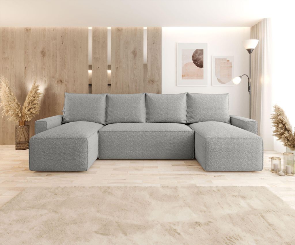 Ecksofa mit schlaffunktion HAVANA U Grau