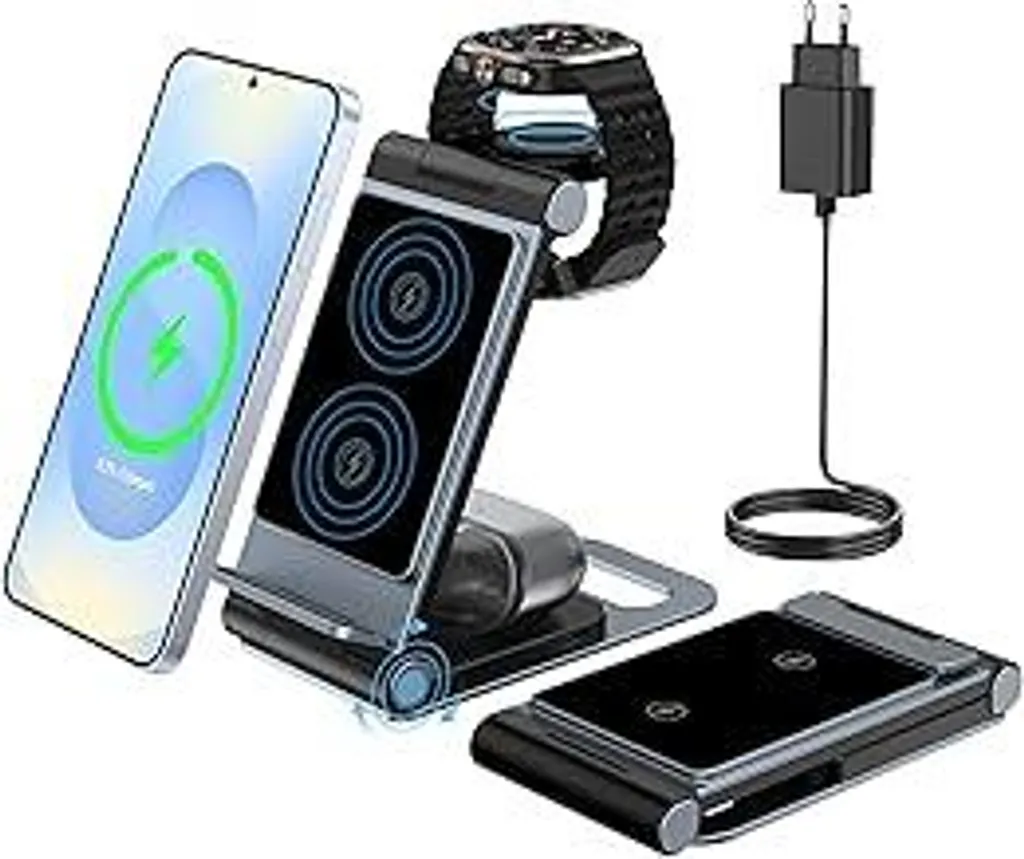 Caricabatterie Wireless Viaggio 3 in 1 Samsung S25 S24 Ultra Fold 6