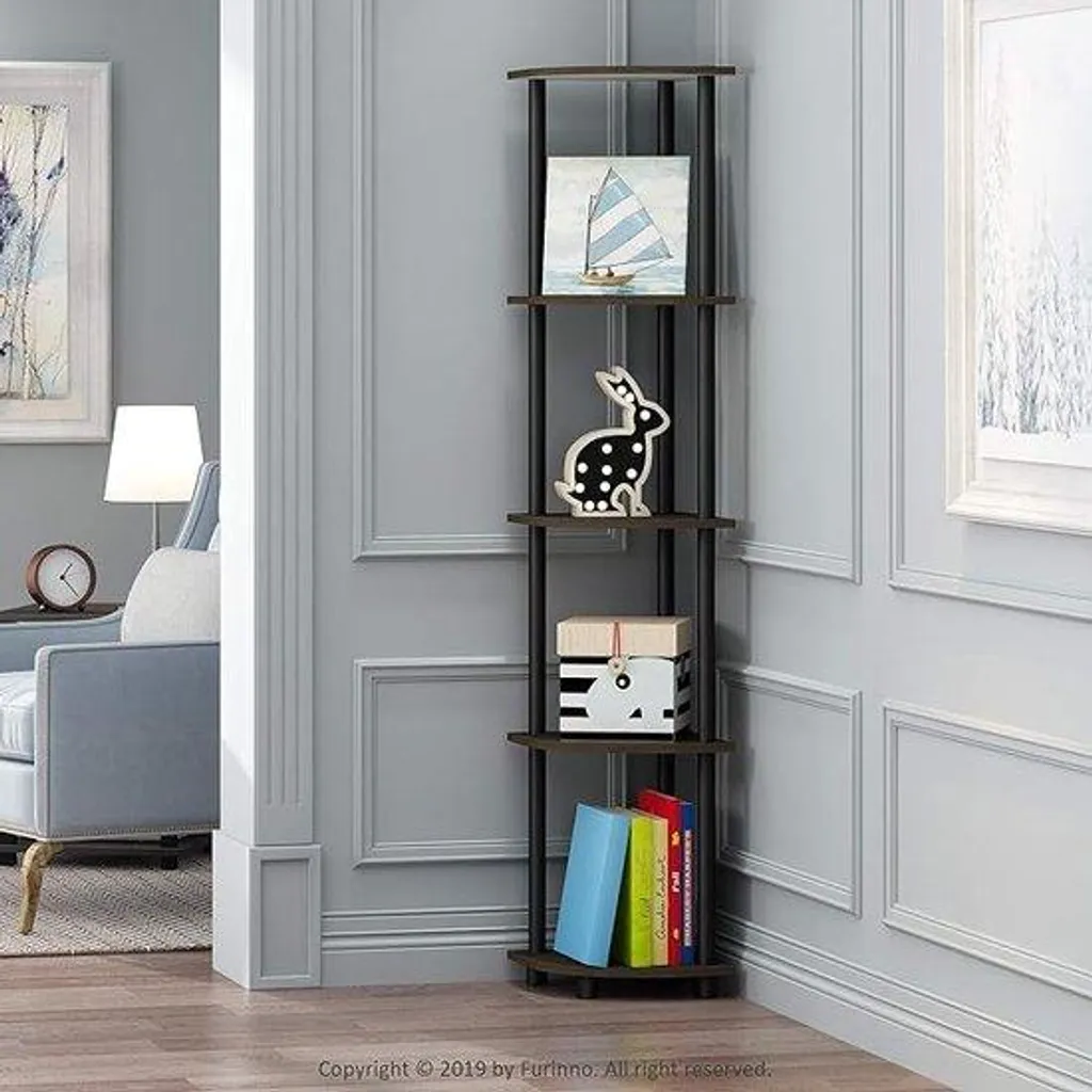 Meuble de rangement bas avec tiroirs et étagères bois moderne pour bureau