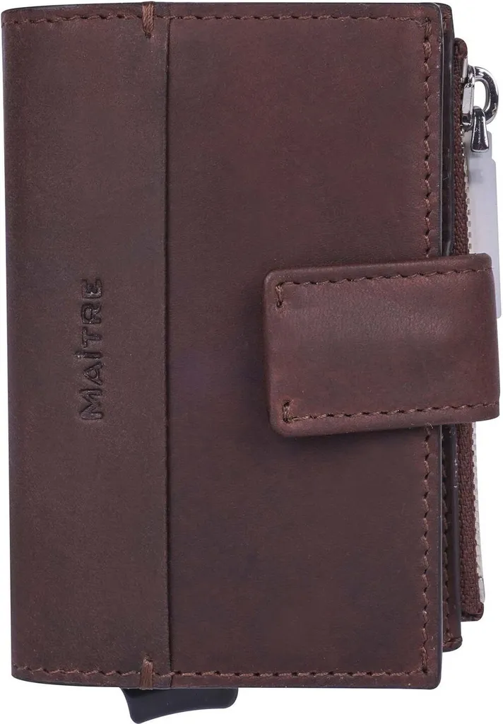 Slim Wallet Maître Birkenfeld C-Four E-Cage sv8 Pelle Cognac con RFID