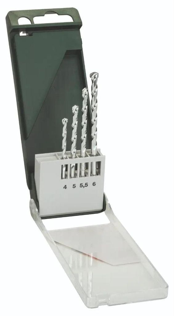 Bosch Steinbohrer-Set 4,0 x 75, 5,0 x 85, 5,5 x 85, 6,0 x Produktbild 
