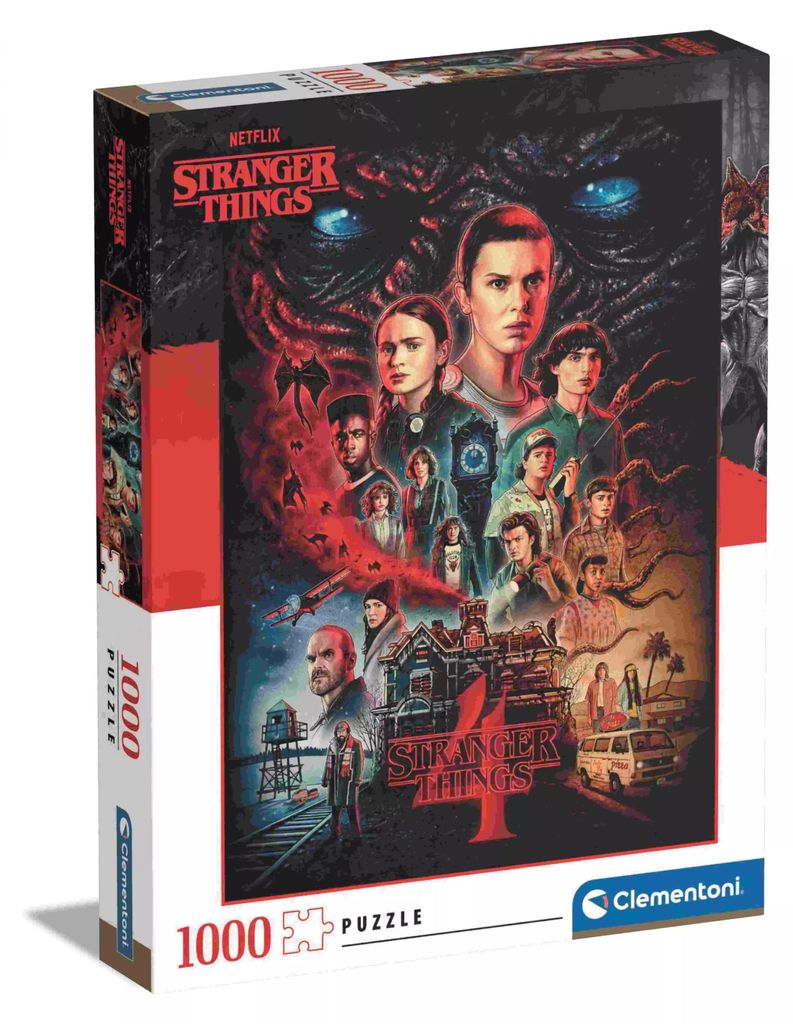 Clementoni Puzzle 1000 elementów - Stranger Things: zagadka Zdjęcie produktu 