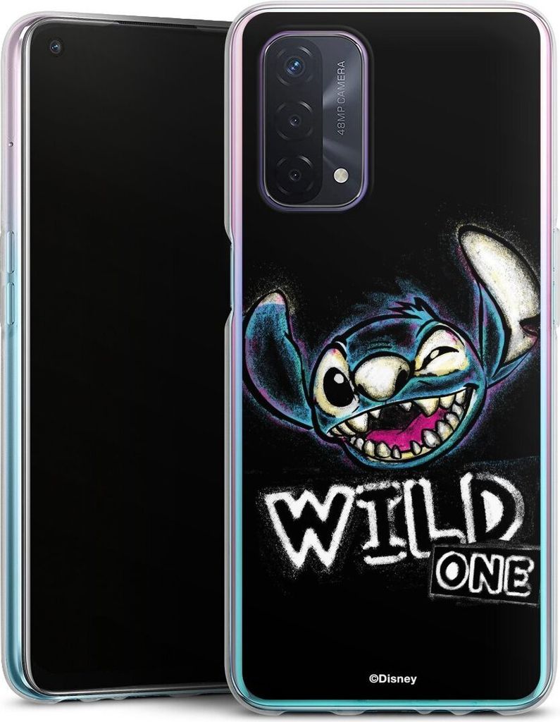DeinDesign Handyhülle für Oppo A54 5G Silikon Hülle Case Smartphone Schutzhülle Disney Offizielles Lizenzprodukt Lilo & Stitch