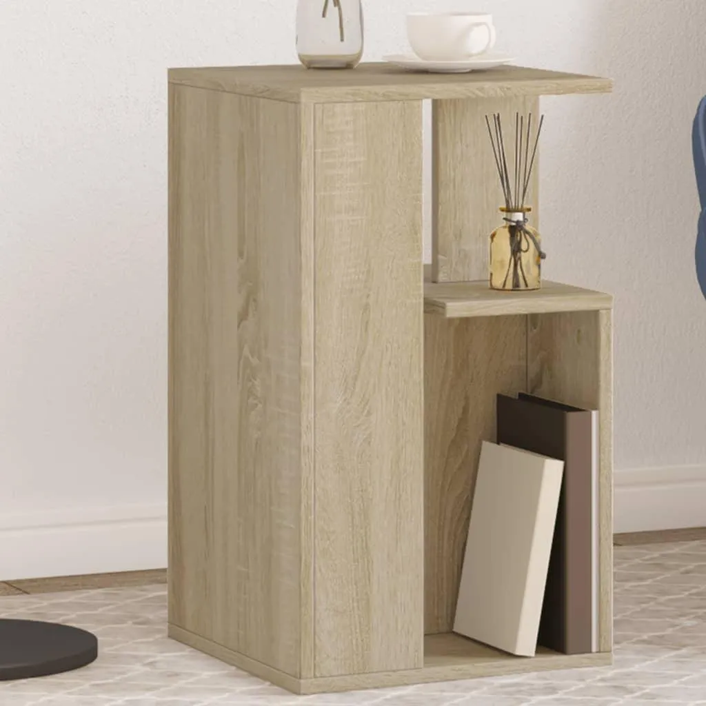 Tavolino Rovere Sonoma 35x35x60 cm | Mobiletto d'Appoggio Multiuso
