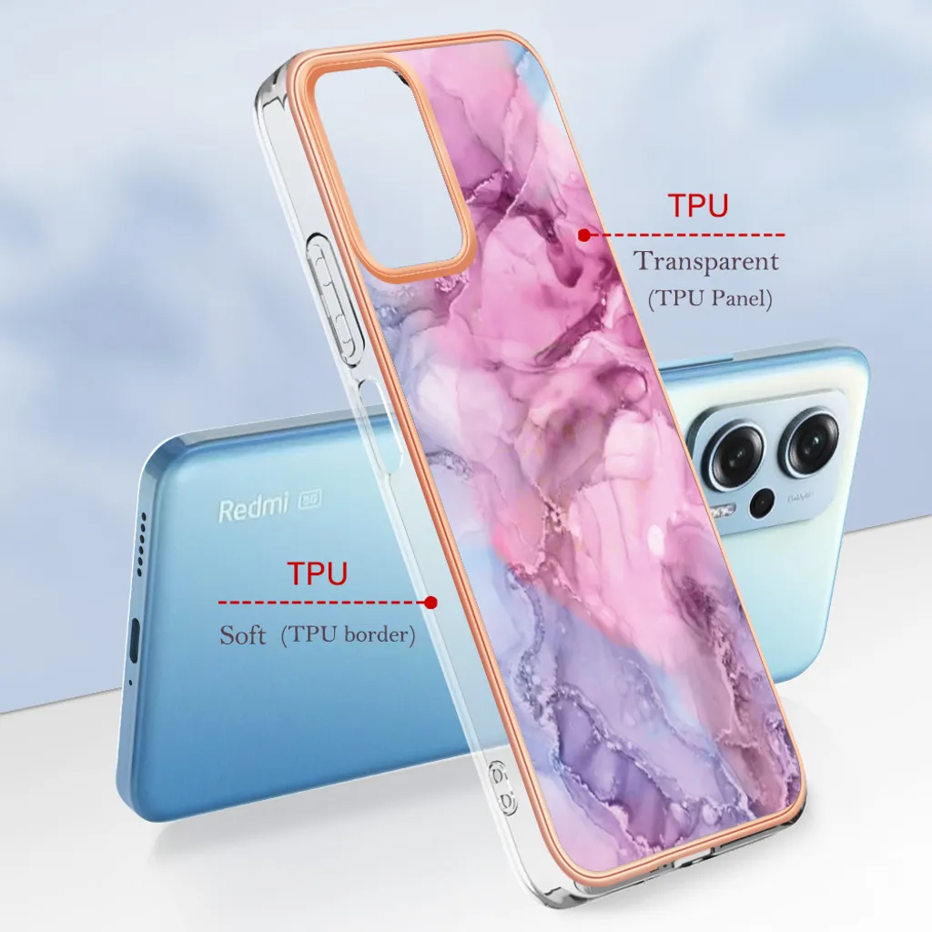 Cover Poco X4 GT 5G Rosa - Custodia Silicone TPU Antiurto con Fantasia - 6