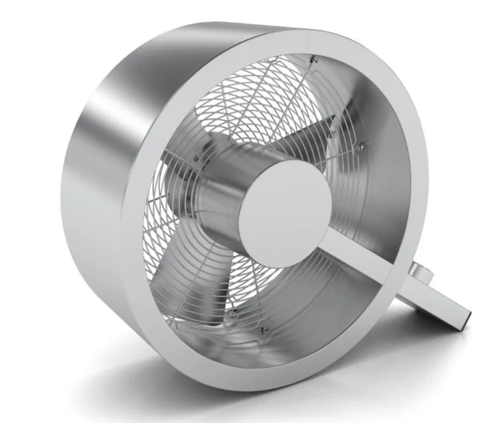 Ventilateur de bureau Stadler Form Q argent pour rafraîchir le salon