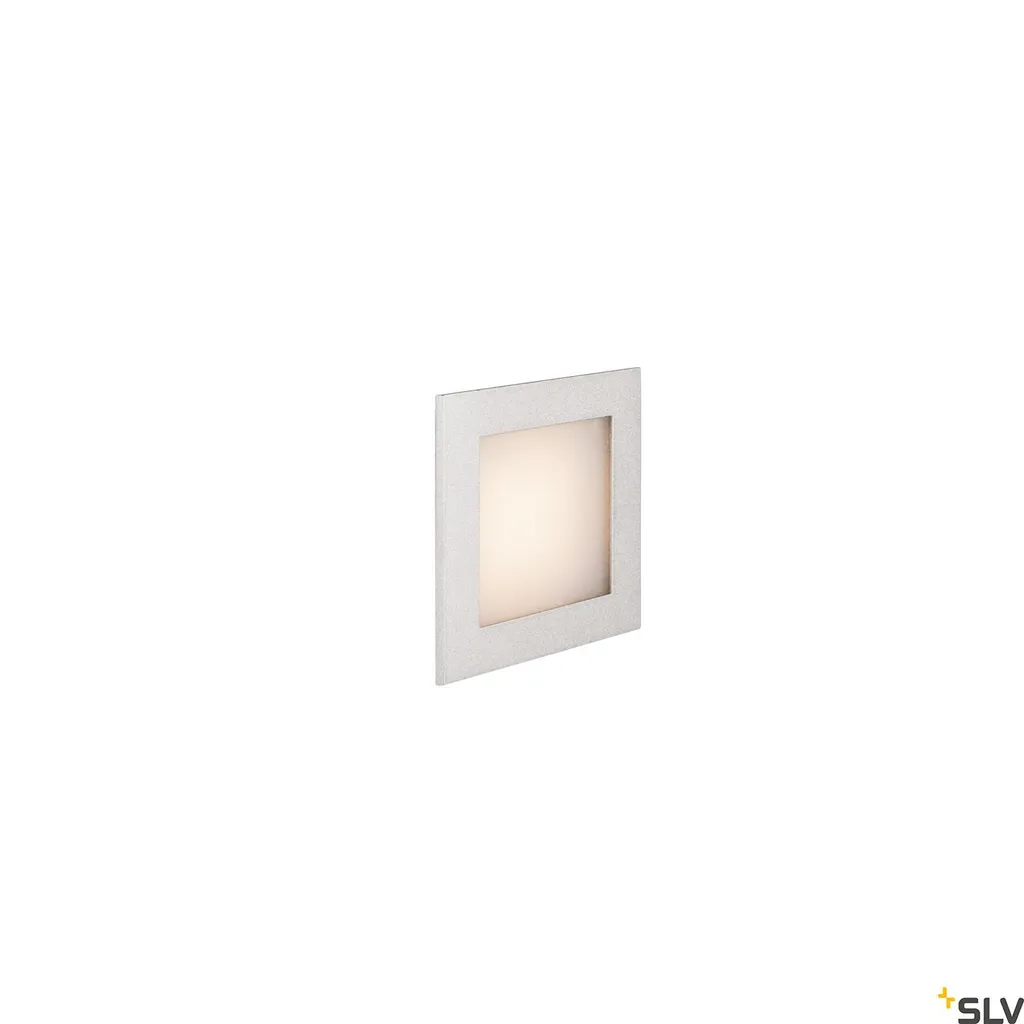 Faretto Segnapasso Frame Basic LED 230V 9x9 Argento | Installazione Rapida