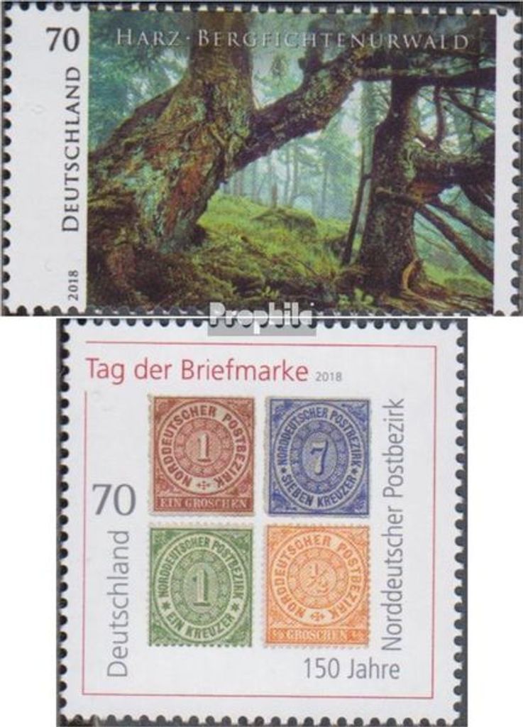 Briefmarken BRD (BR.Deutschland) 2018 Mi 3410,3412 (kompl.Ausg.) gestempelt Wildes Deutschland