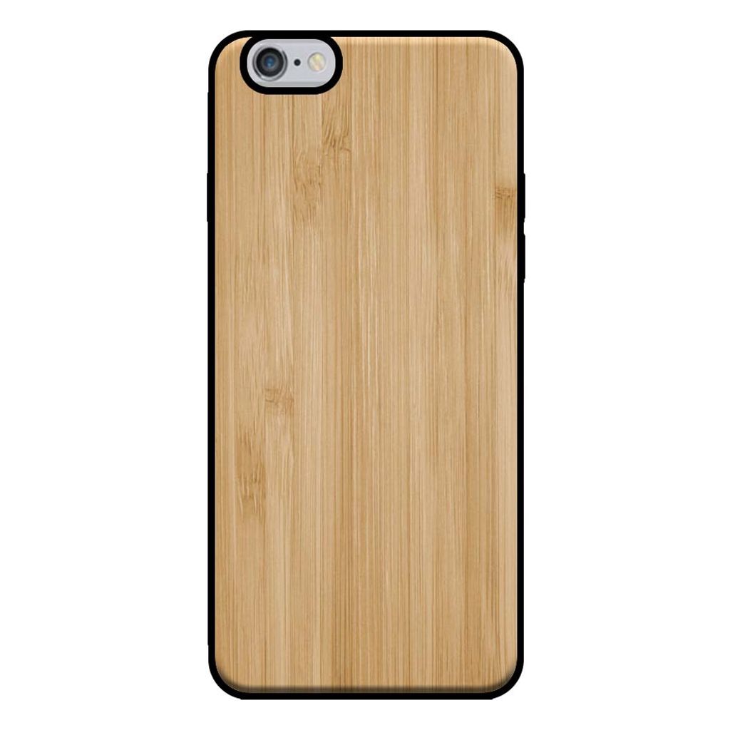 Smartphonica Handyhülle für iPhone 6/6s in Holzoptik - Rückseite Bambus Kunstholzhülle - Braun