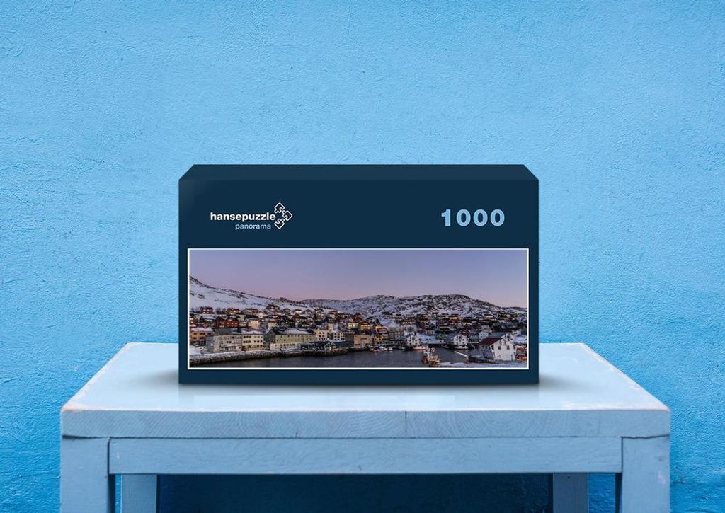 hansepuzzle 74022 - Norwegen Puzzle, 1050 Teile, Orte, 60,0 x 46,0cm mit hochwertiger Aufbewahrung, Kartonbox und wiederverschließbarem Beutel