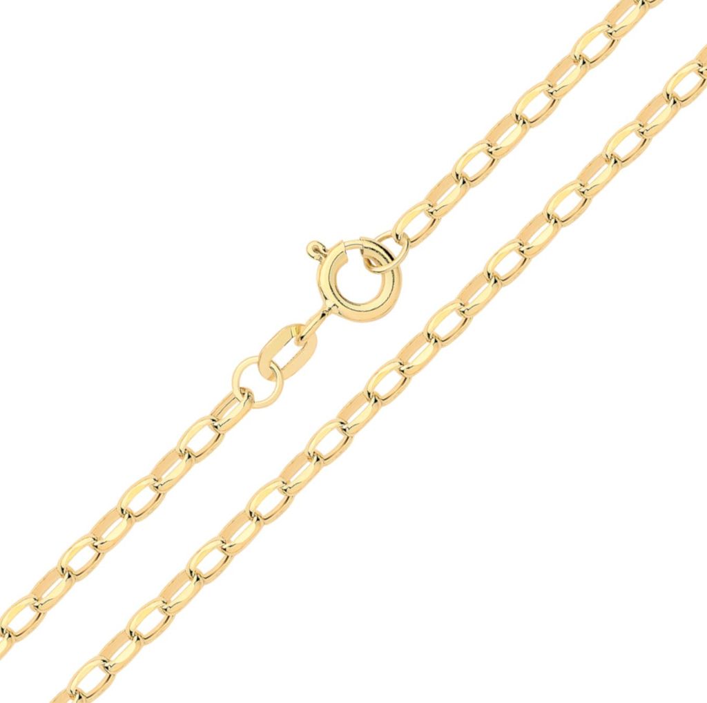 Modern 9 Karat (375) Gold Damen - Erbs Kette - 56cm*2mm; Produktbild 