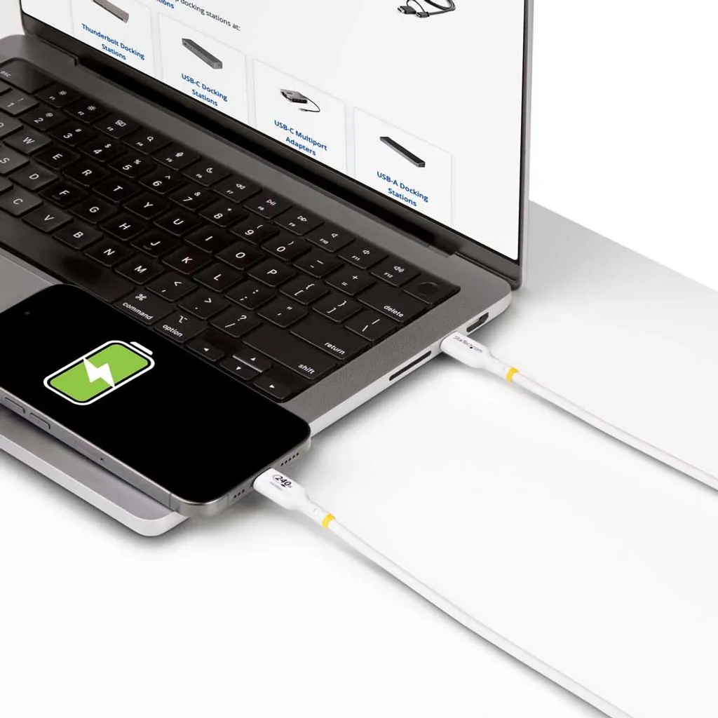 StarTech.com Câble USB C 3m Certifié USB-IF avec Charge Rapide PD 240W - 7