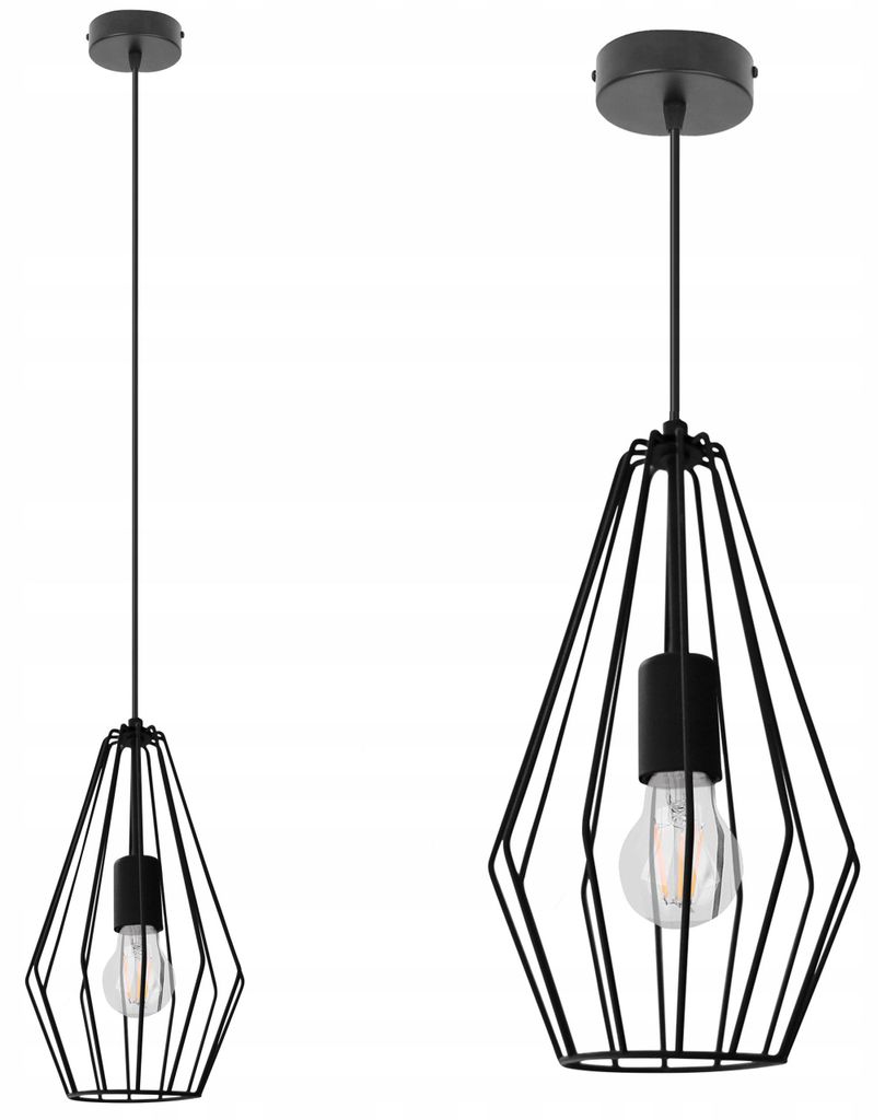 Loft Pendelleuchte Metall Draht E27 – Hängelampe Deckenleuchte Industrie Design