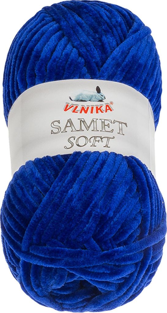 Garn SAMET - 100g / 100 m - Blau