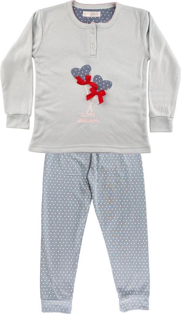 Mädchen Kinder Pyjama langarm Winter zweiteiliger Schlafanzug Hellmint/110