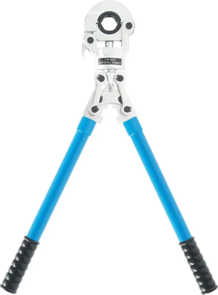 Outil de sertissage manuel polyvalent avec poignées ergonomiques bleu