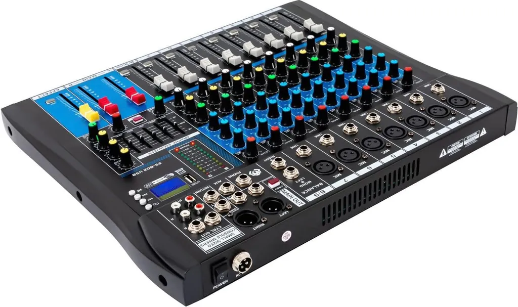 Table de mixage 8 canaux USB avec multi-effets pour console live pro - 4