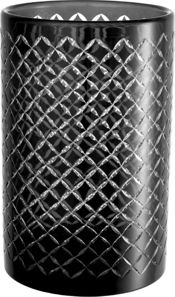 Bougeoir de table haut de gamme en verre noir pour restaurant et buffet