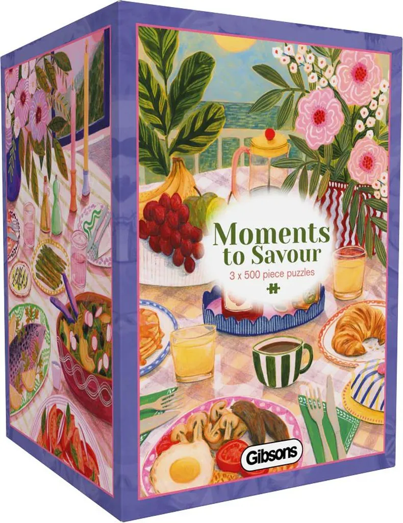 Puzzle Gibson Moments to Savour Coffret Cadeau 3x500 Pièces Multicolore