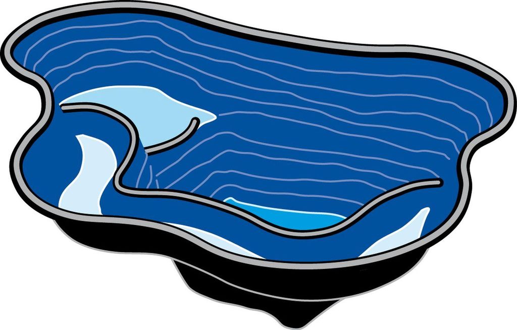 Ubbink Teichschale Fertigteich Calmus SI schwarz Produktbild 