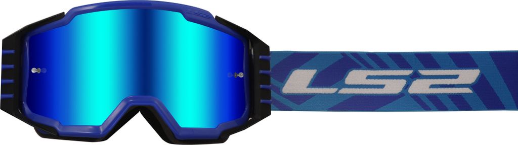 LS2 Charger Pro Motocross Brille, blau Produktbild 