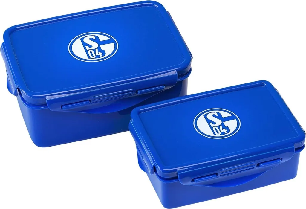 Set Porta Merenda Schalke 04 per Bambini | 2 Pezzi Scuola e Tempo Libero