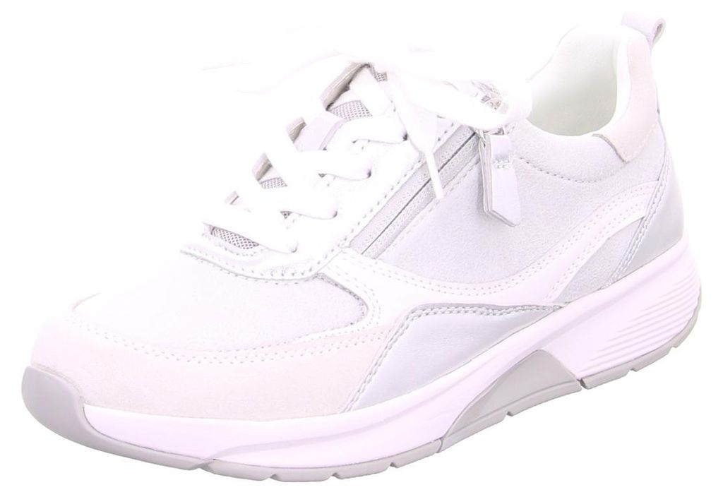 Gabor ROLLINGSOFT Damenschuhe - bequeme Schnür- Halbschuhe weiß NEU