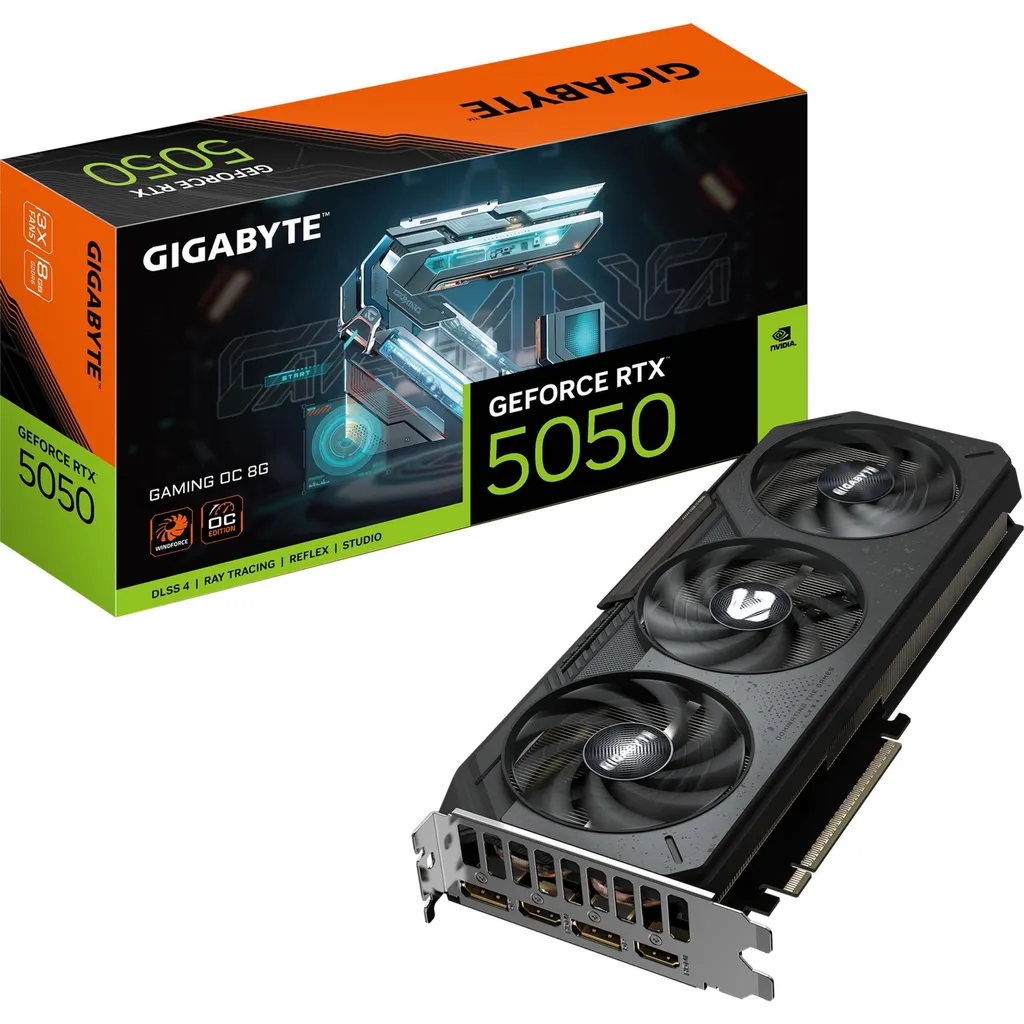 Gigabyte RTX 5050 Gaming OC 8G : Carte Graphique DLSS 4 et PCI-E 5.0