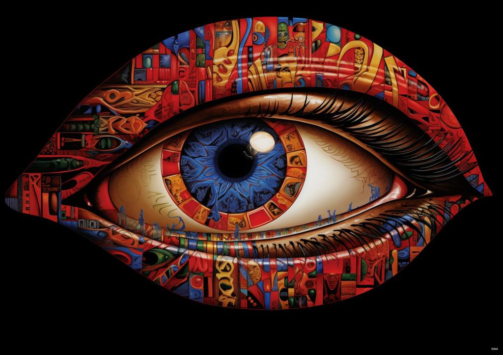 Plakat 100x70cm Im Auge des Betrachters