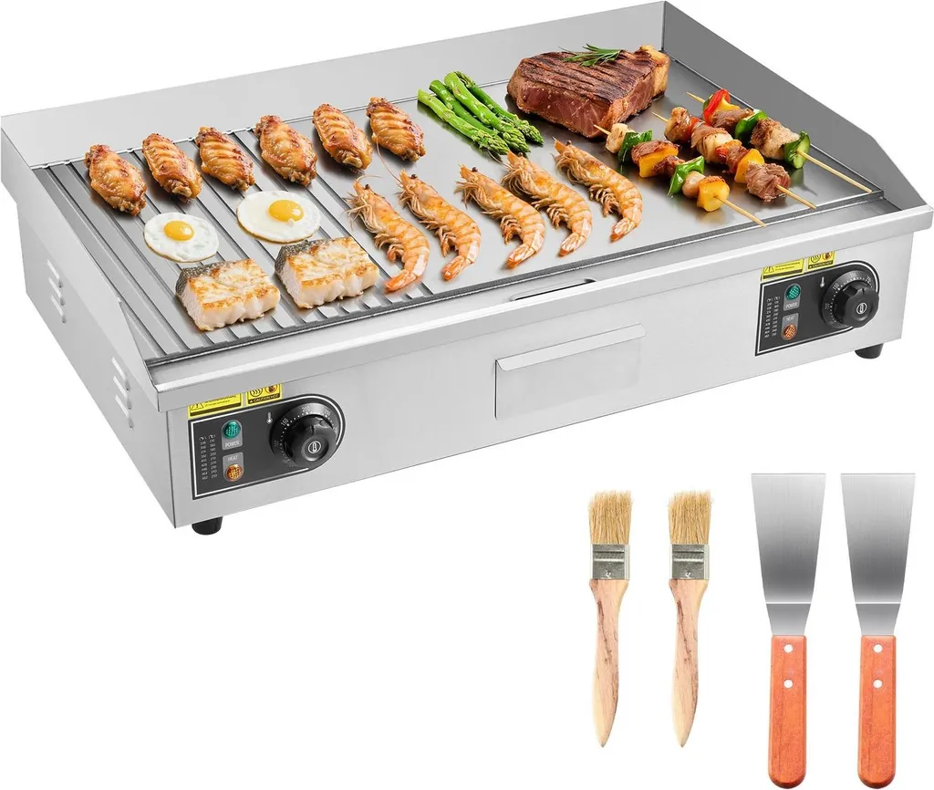 Plancha électrique de table pour restauration et snacks 72cm 4.4kW