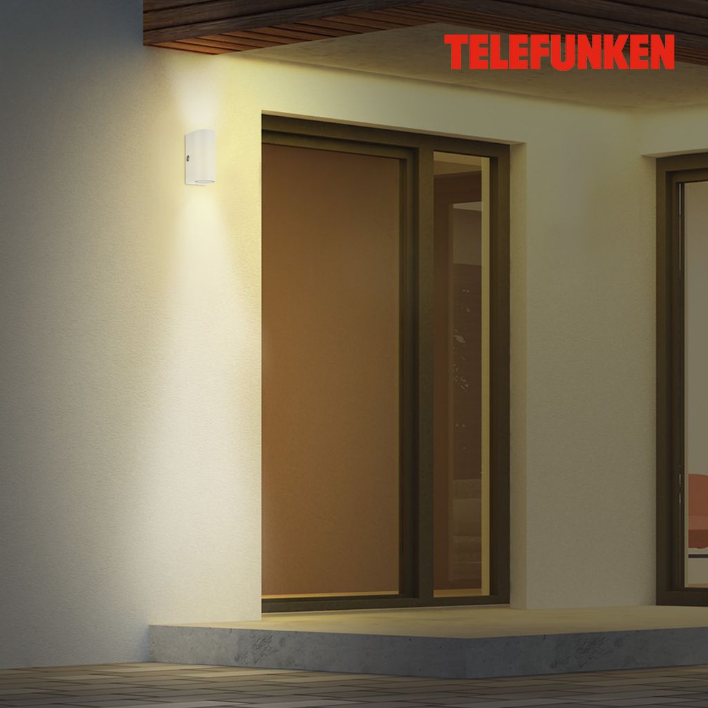 Telefunken nástěnné světlo LED bílé soumrakové čidlo Obrázek produktu 