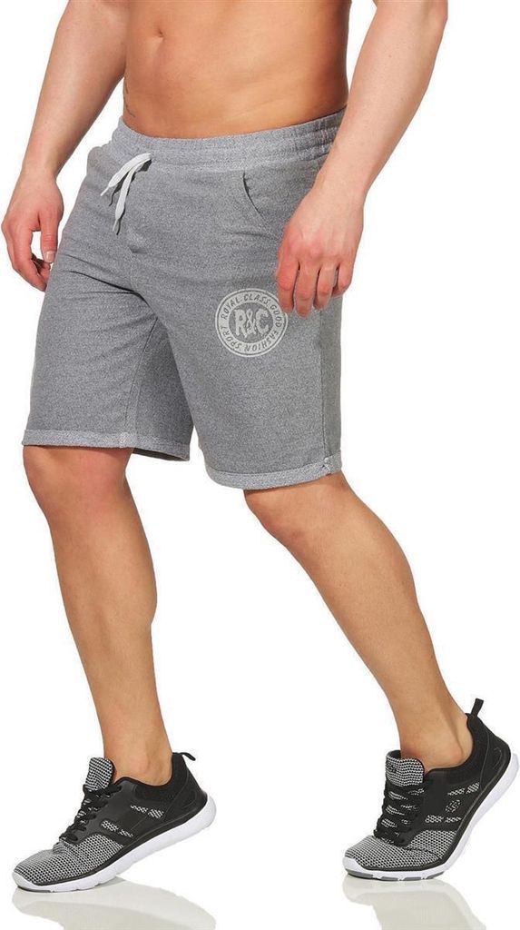 Herren Shorts Kurzehose Sport Fitness Training; Grau XL