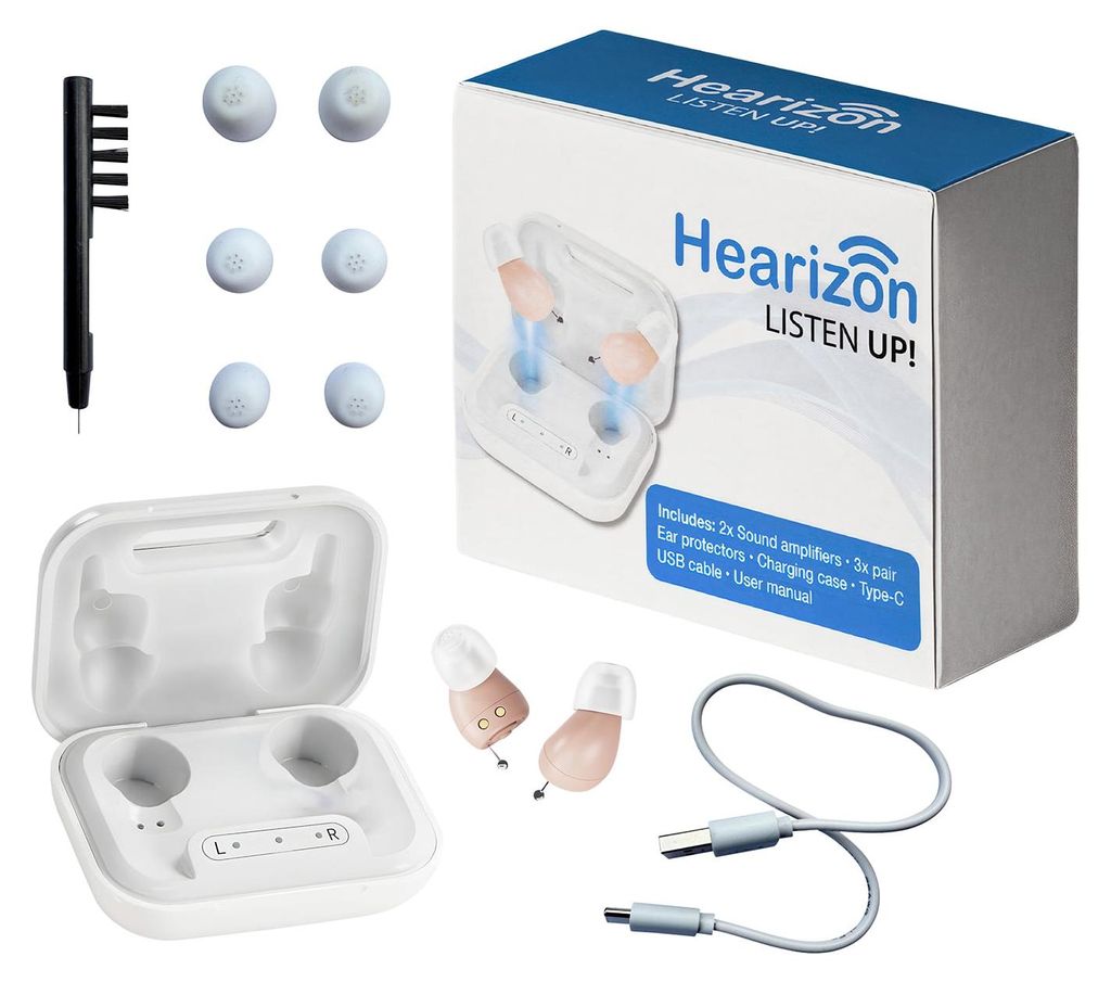 Genius Hearizon Hörverstärker Set 11-tlg, Sprachverstärker, Produktbild 