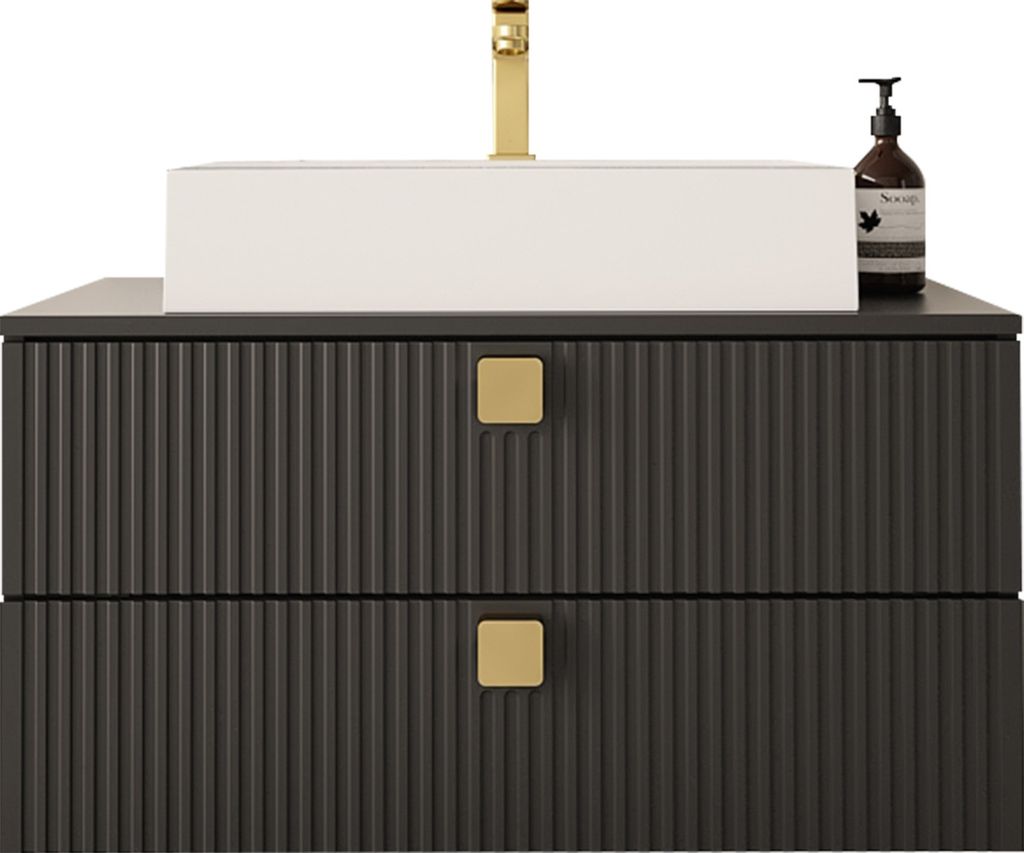 MIRJAN24 Waschbeckenschrank Gariano 01 mit Siphon, Keramik Produktbild 1
