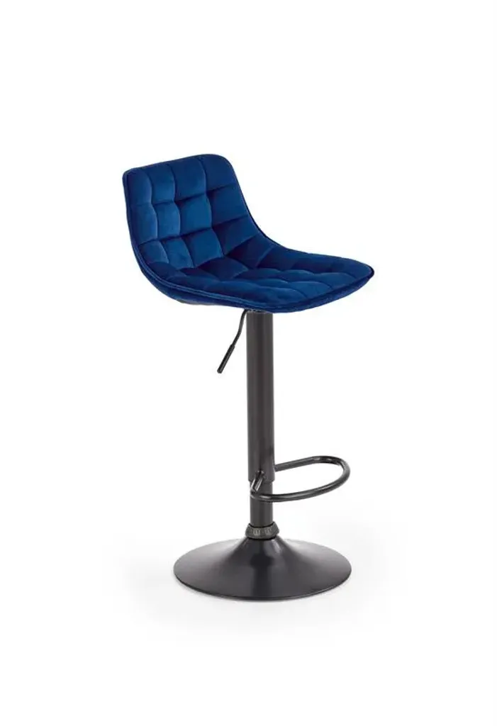 Tabouret de cuisine rembourré H-95 assise ultra moelleuse et pieds métal