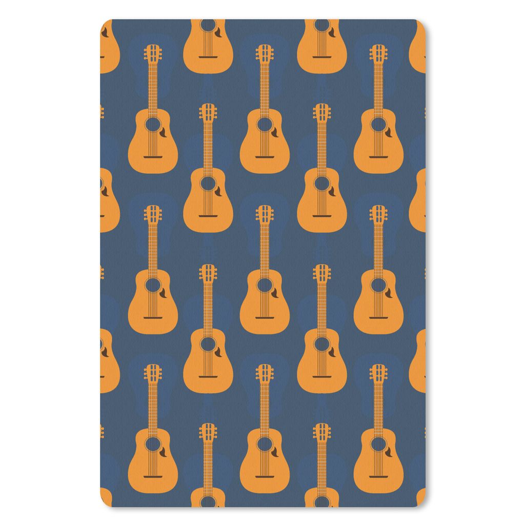 MuchoWow Mauspad Mousepad Gitarre - Patterns - Musik 40x60 cm - Mousepads - Maus Mat - Pad - Mausunterlage - Schreibtisch Accesoire