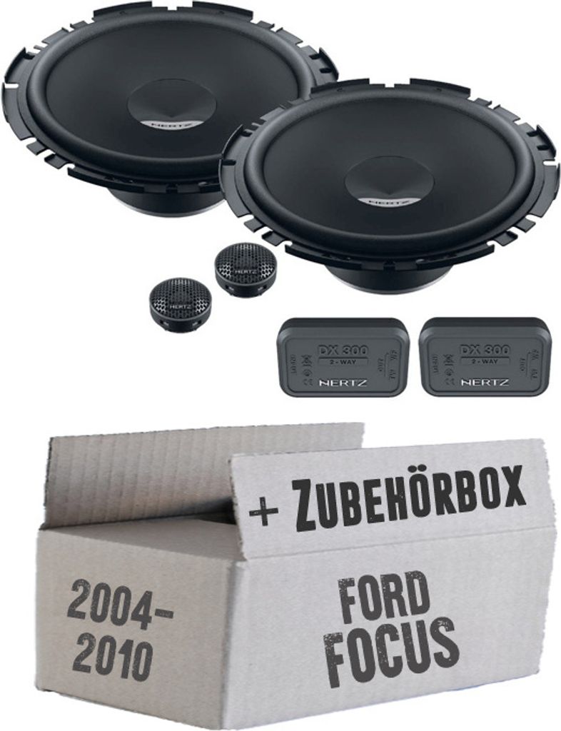 Hertz Dieci DSK 170.3 - 16,5cm 2-Wege System - Einbauset passend für Ford Focus 2 Front - justSOUND