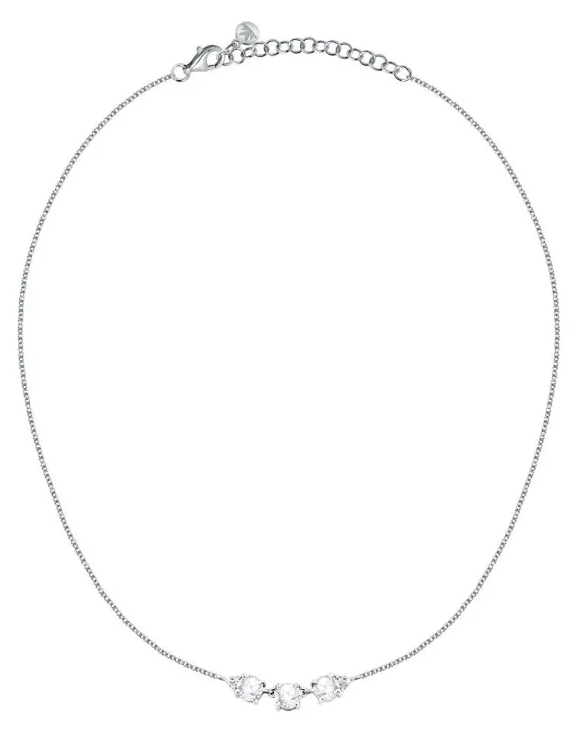 Collier en Argent 925 avec Zirconia Tesori SAIW296 - Bijou Élégant