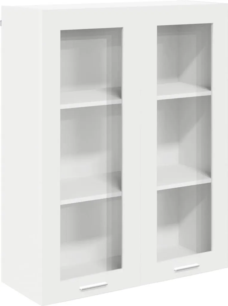 vidaXL Armadio a muro con contenitore Bianco 80 x 31 x 100 cm Materiale a base di legno
